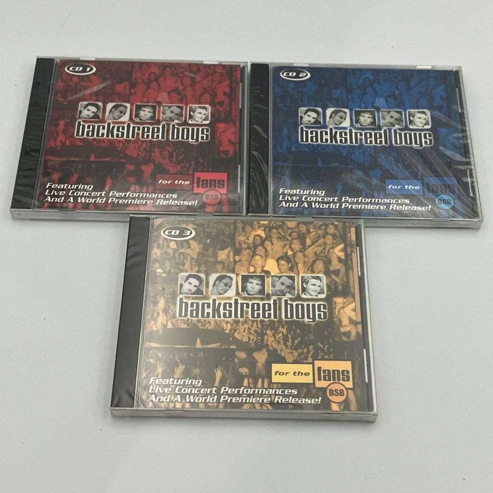 Backstreet Boys CD Set - Red, Blue, and Gold